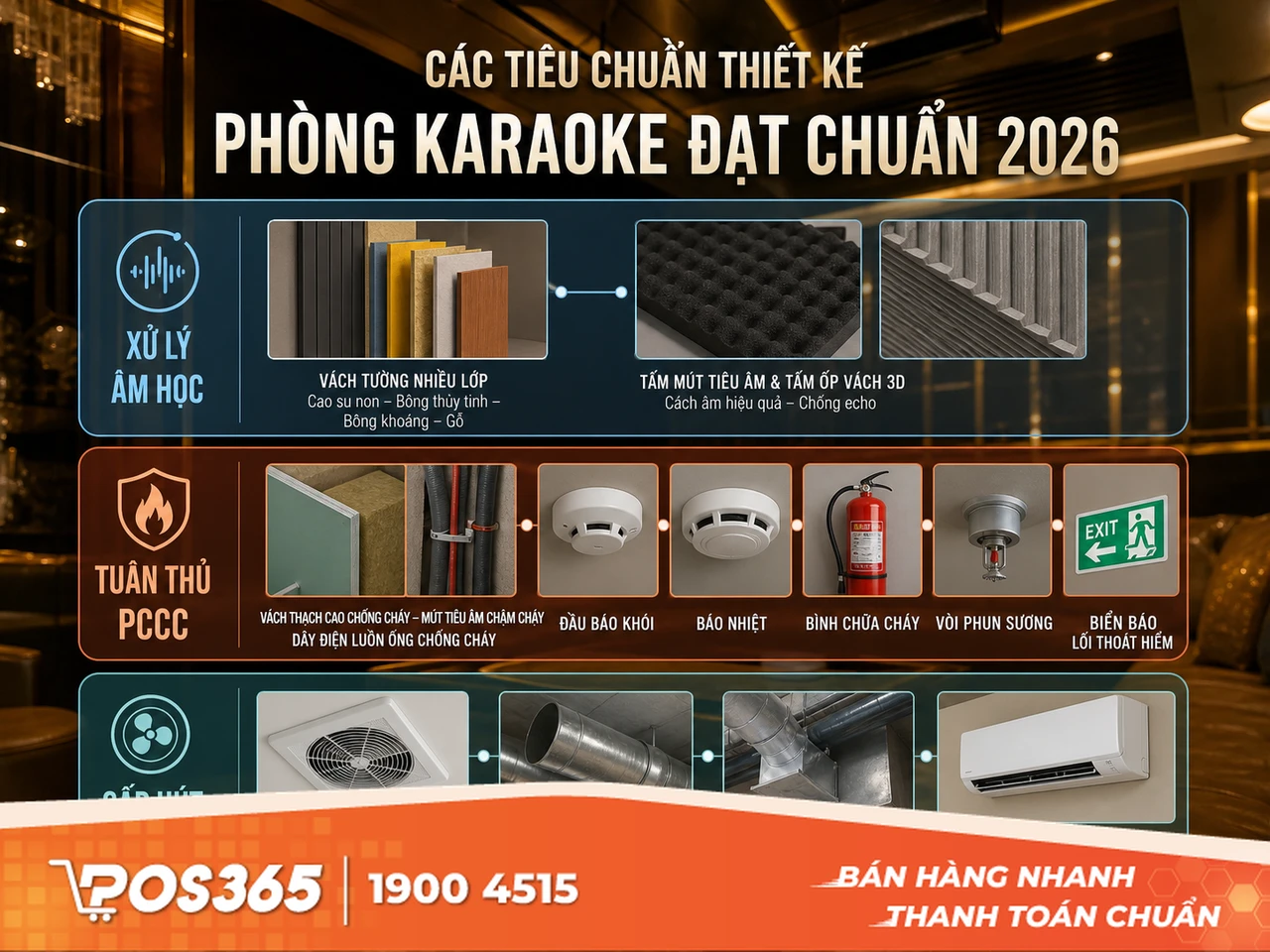 Ti&ecirc;u chuẩn thiết kế ph&ograve;ng karaoke chuy&ecirc;n nghiệp, đạt chuẩn 2026