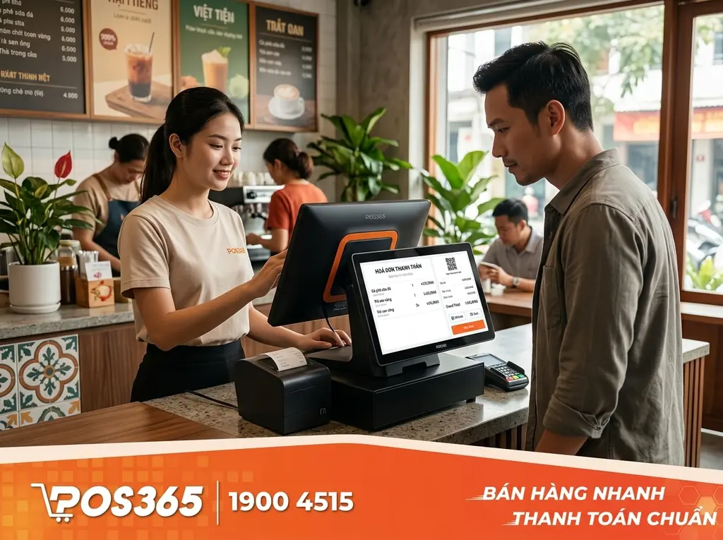 Ti&ecirc;u chuẩn thiết lập m&agrave;n h&igrave;nh hiển thị bill tại quầy