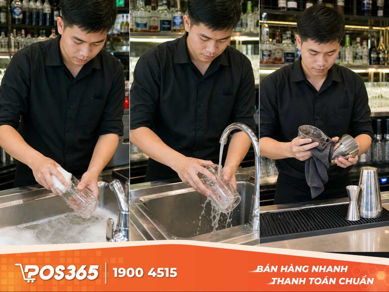 Tiêu chuẩn vệ sinh ly cốc và dụng cụ pha chế đặc thù