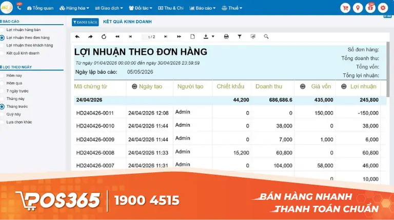 Tính năng cốt lõi của giải pháp phần mềm bán hàng thời trang POS365