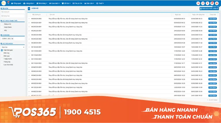 Tính năng kiểm kê hàng hóa trên POS365 giải quyết vấn đề gì?