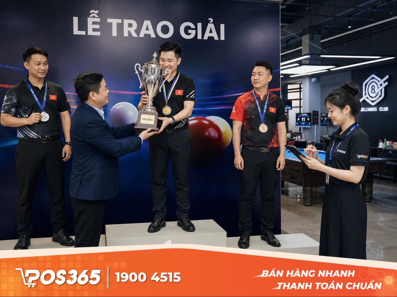 Tổ chức lễ trao giải v&agrave; thu thập th&ocirc;ng tin chăm s&oacute;c sau giải đấu