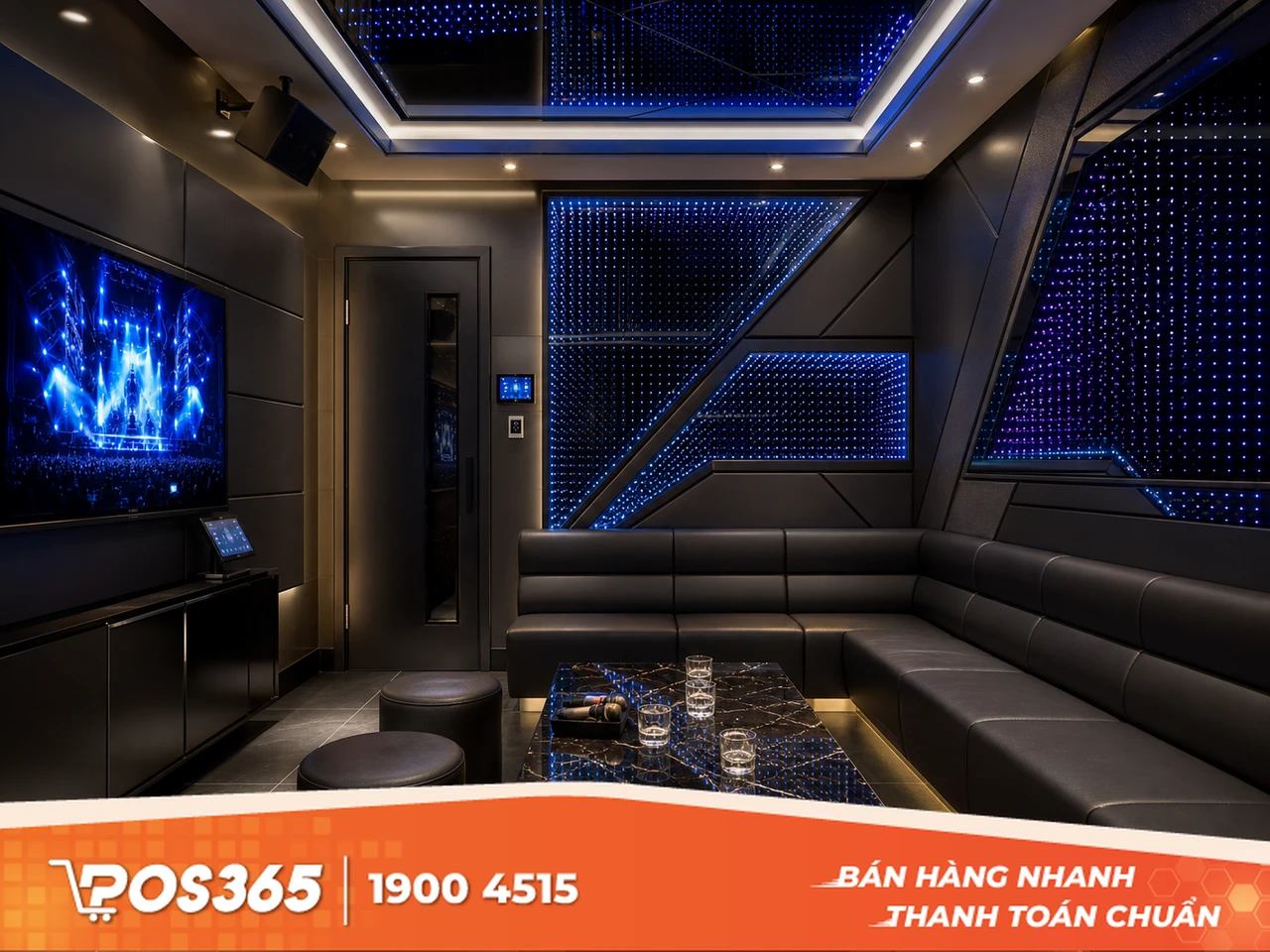 Tối giản hiện đại kết hợp hiệu ứng LED Matrix thông minh