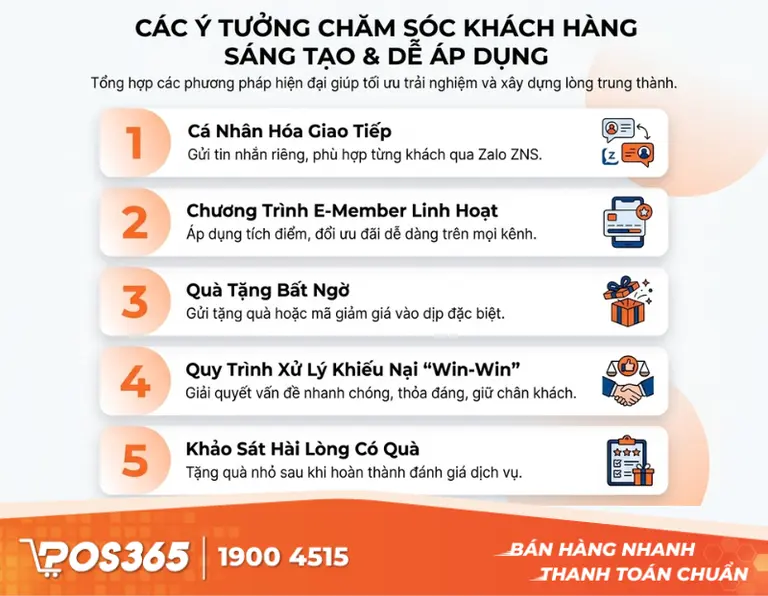 Tổng hợp các ý tưởng chăm sóc khách hàng đột phá dễ áp dụng