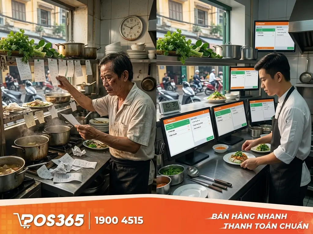Trải nghiệm thực tế: Tốc độ phục vụ trước và sau khi dùng KDS