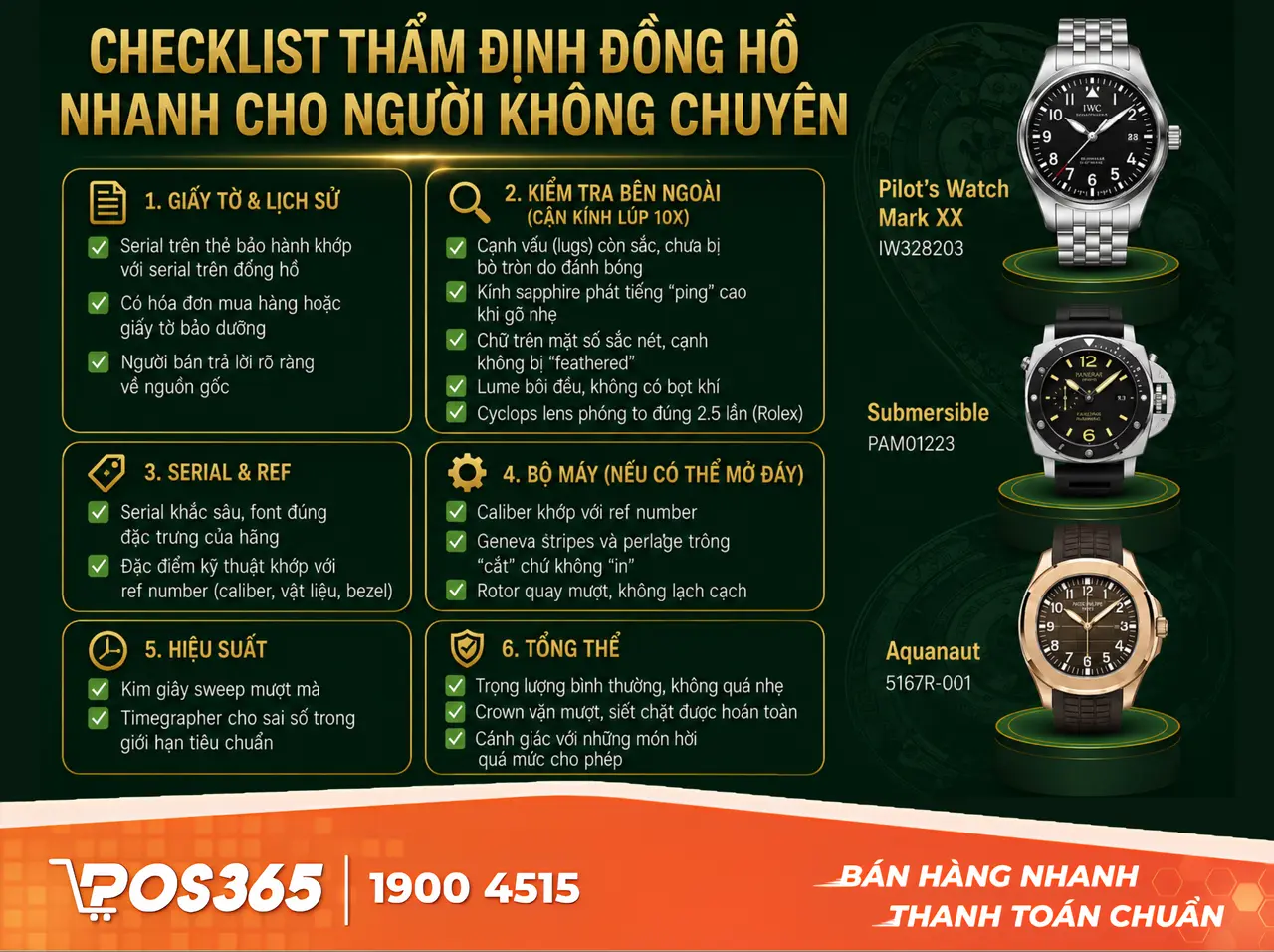Trang bị kiến thức thẩm định đồng hồ