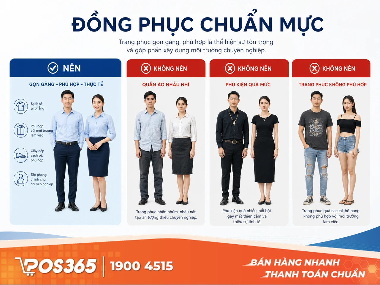 Trang phục hở hang, nhăn nh&uacute;m hoặc kh&ocirc;ng đ&uacute;ng chuẩn đồng phục