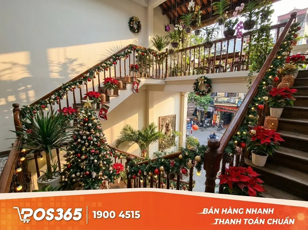 Trang trí dọc cầu thang và ban công