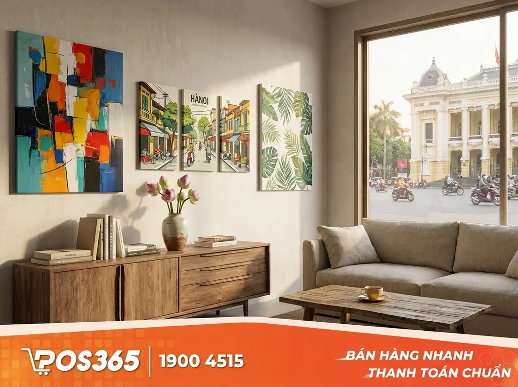 Tranh Canvas: Hiện đại, linh hoạt, đa dạng chủ đề