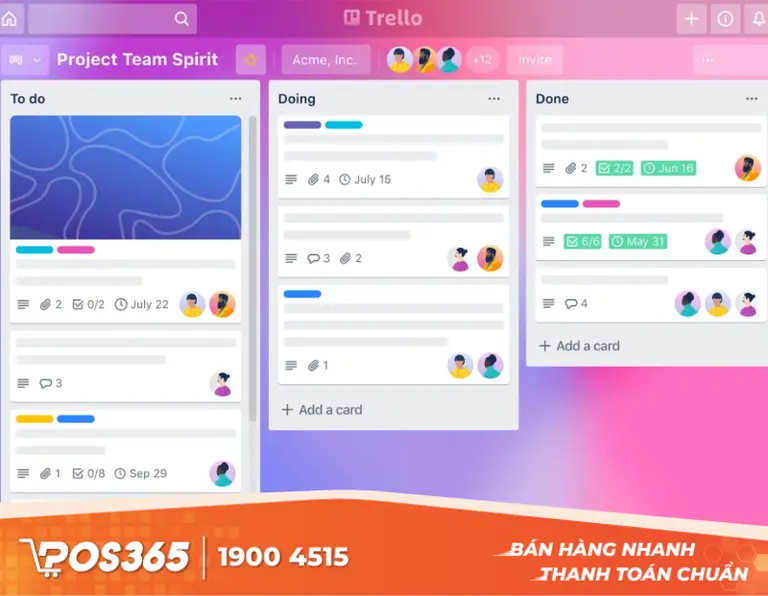 Trello - Theo d&otilde;i tiến độ trực quan bằng thẻ Kanban
