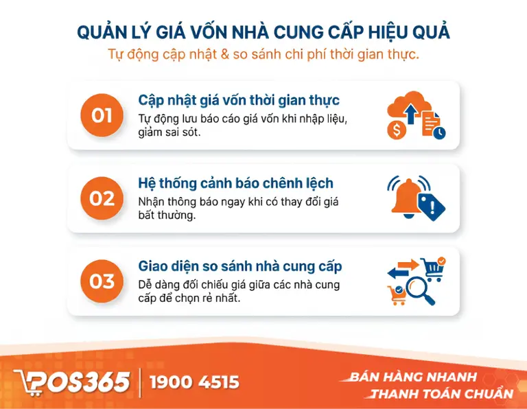 Trực quan hóa dữ liệu chọn nguồn hàng rẻ nhất trên phần mềm quản lý