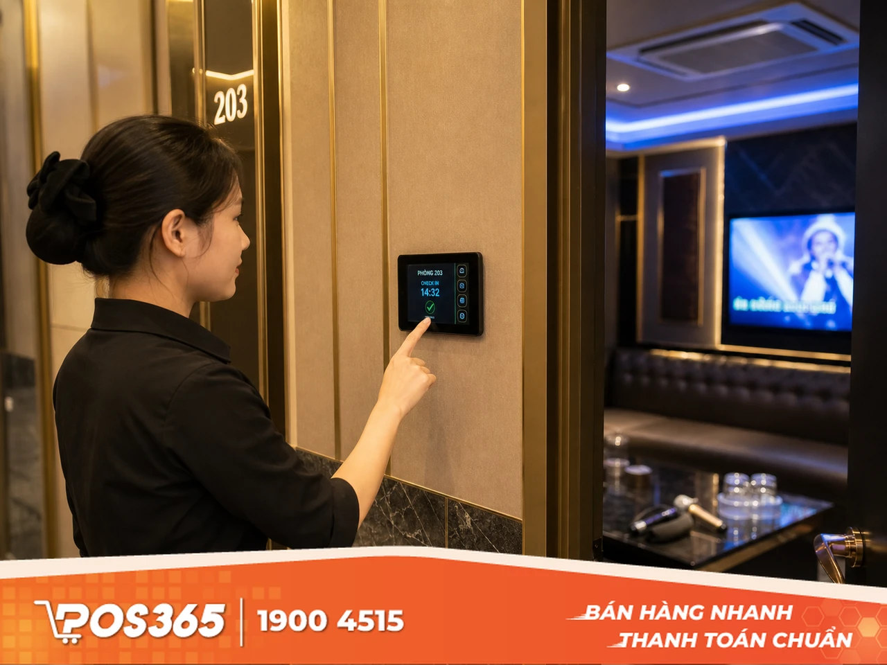 Tự động ghi nhận thời gian vào - ra phòng