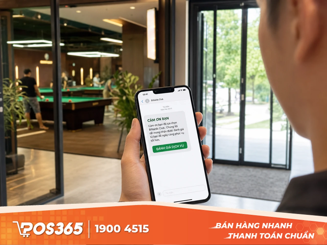 Tự động gửi tin nhắn SMS/Zalo khảo sát sau khi khách thanh toán
