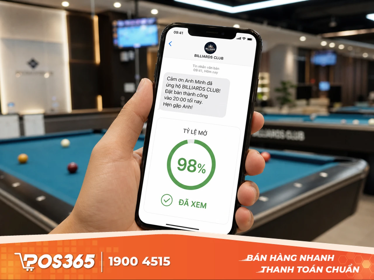 Tỷ lệ tiếp cận v&agrave; mở tin nhắn gần như tuyệt đối (98%)