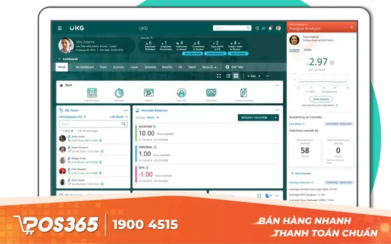 UKG Ready - Phần mềm chấm công phù hợp với doanh nghiệp lớn
