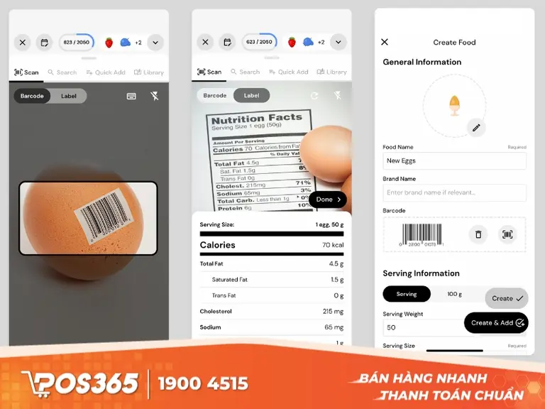Ứng dụng đọc m&atilde; Barcode Labels Scanner