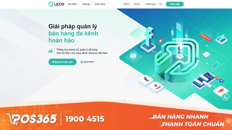 Upos bán hàng tinh gọn, chi phí tối ưu cho chủ shop
