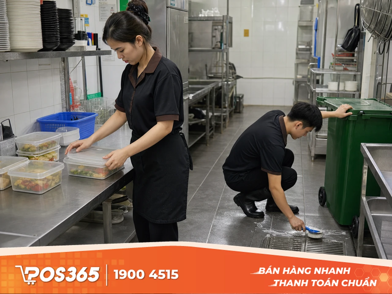 Vệ sinh bàn giao và đóng cửa cuối ca (Chống chuột bọ tối đa)
