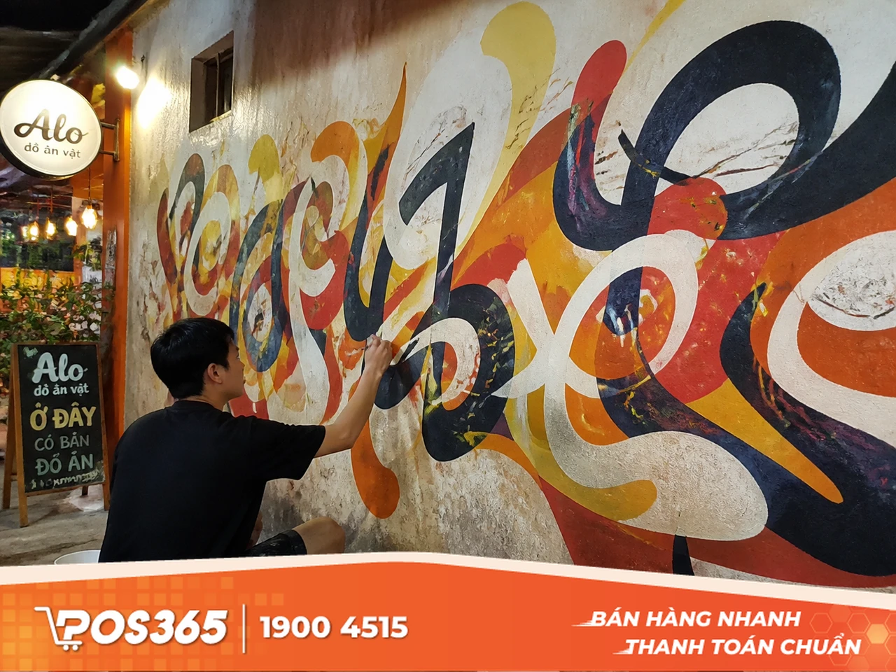 Vẽ tranh tường Typography độc đáo