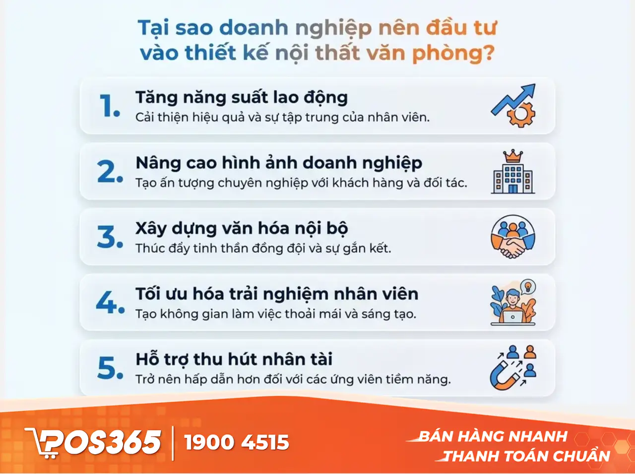 Vì sao doanh nghiệp cần đầu tư thiết kế nội thất văn phòng?