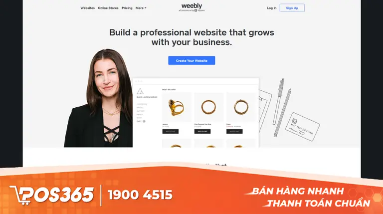 Weebly - Quản lý giỏ hàng thân thiện cho người mới