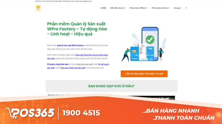 WPRO - công cụ kiểm soát hàng hóa bằng excel hiệu quả