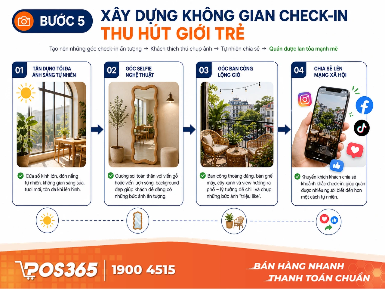 Xây dựng không gian check-in thu hút giới trẻ