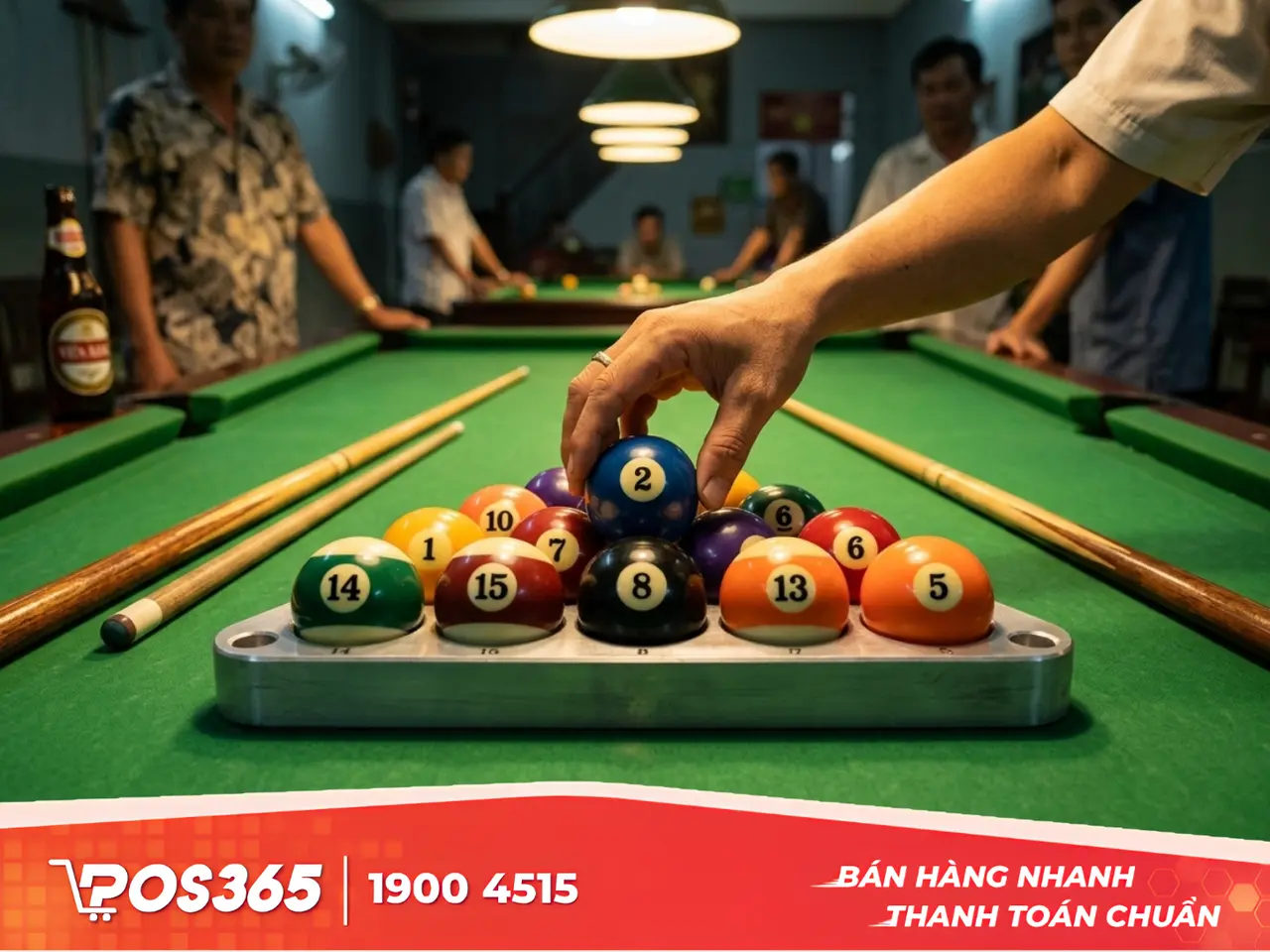 Xếp bi đối xứng cân bằng tải vào khay máy