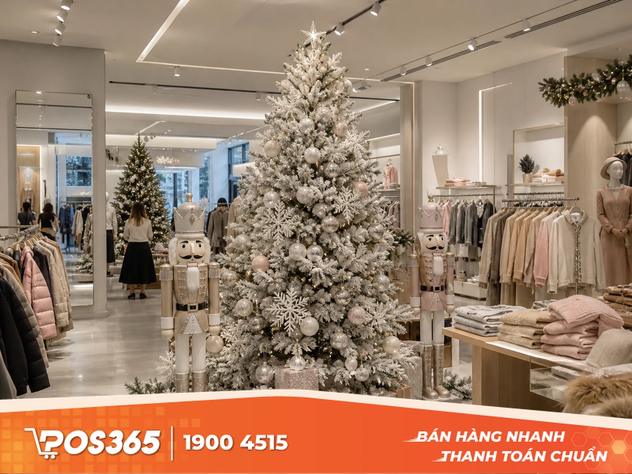 Xu hướng trang tr&iacute; Noel cửa h&agrave;ng thịnh h&agrave;nh 2026