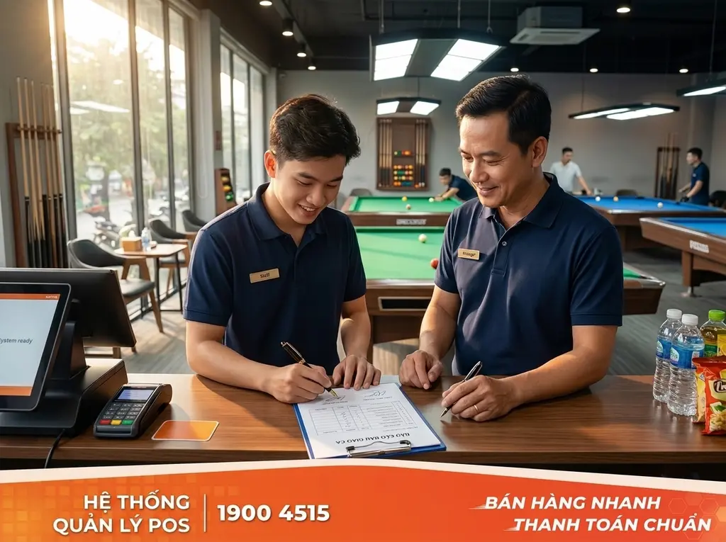 Xử lý chênh lệch và hoàn tất bàn giao ca