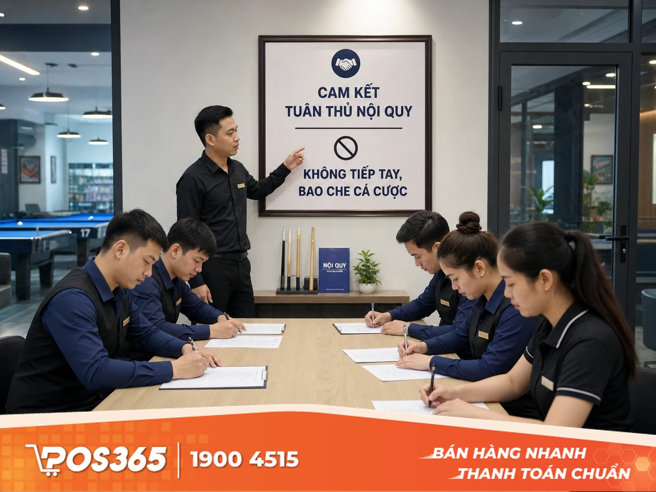 Y&ecirc;u cầu nh&acirc;n vi&ecirc;n v&agrave; Marker k&yacute; cam kết kh&ocirc;ng tham gia, bao che c&aacute; cược