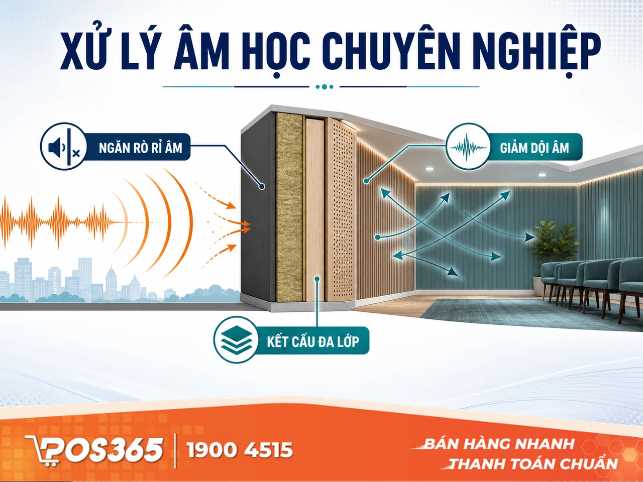 Yêu cầu khắt khe về xử lý âm học chuyên nghiệp