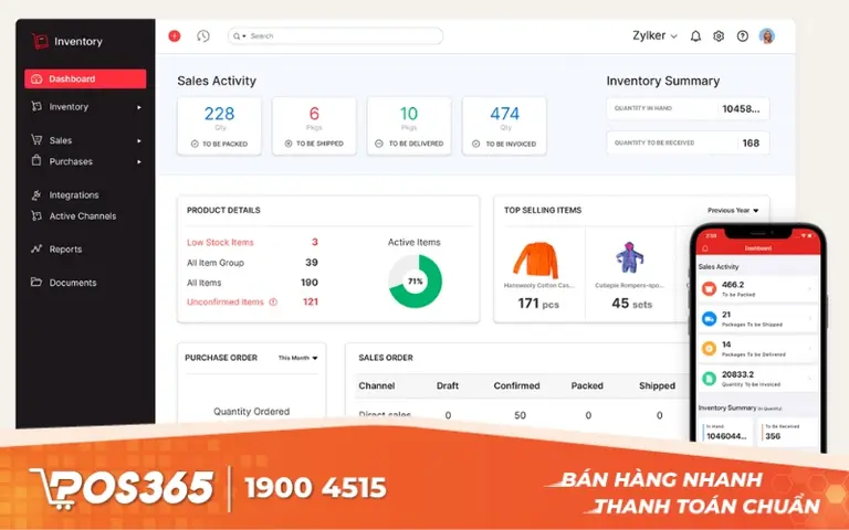 Zoho Inventory - Phần mềm quản lý hàng hóa quốc tế hiệu quả