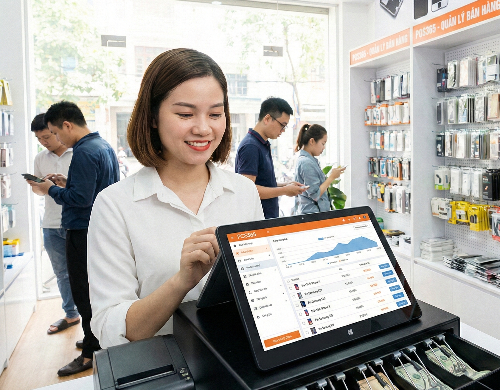 Quản lý cửa hàng Linh kiện điện thoại