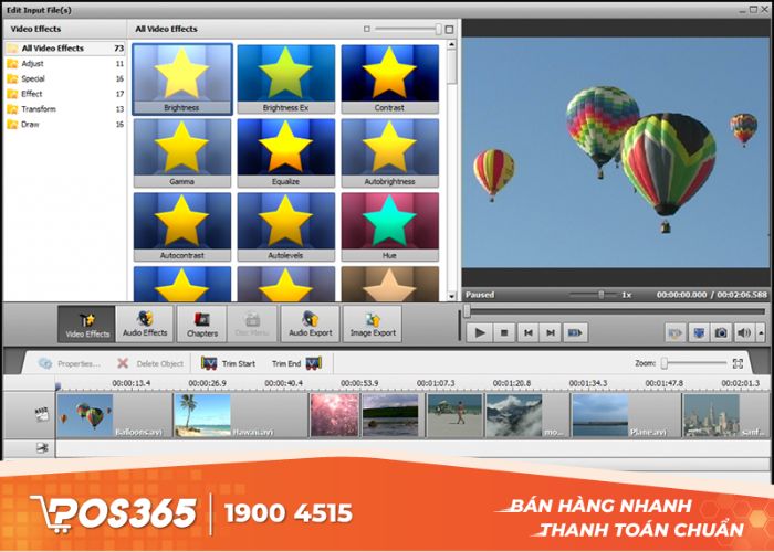 Vừa chuyển đổi video phần mềm vừa đầy đủ tính năng chỉnh sửa video