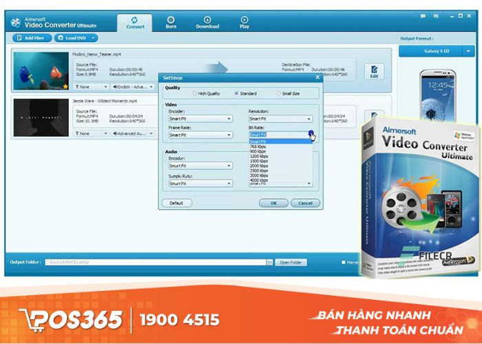 Phần mềm chuyển đổi video có hệ xử lý mạnh mẽ nhất
