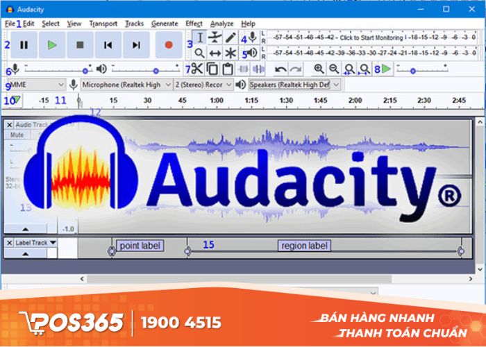 Trình thu âm, chỉnh sửa mạnh mẽ và đầy đủ tính năng