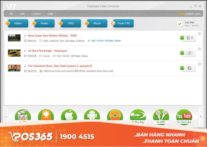 Freemake rất dễ sử dụng kể cả đối với người mới