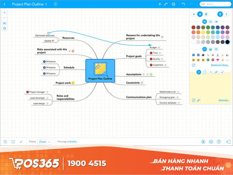 MindMeister giúp người dùng phác hoạ tưởng thành sơ đồ tư duy