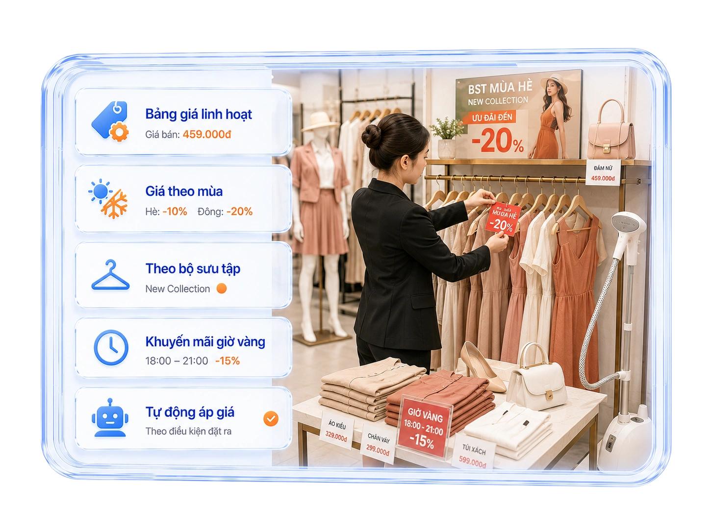 Thiết lập giá bán và khuyến mãi linh hoạt