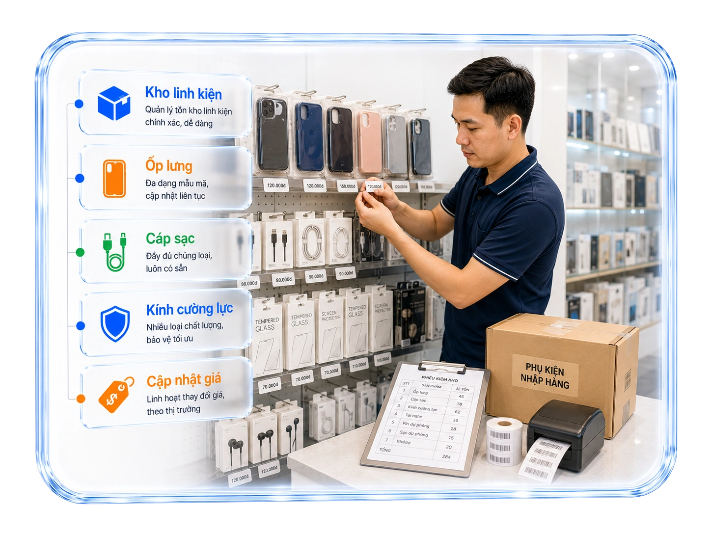 Kiểm soát linh kiện & cập nhật giá linh hoạt