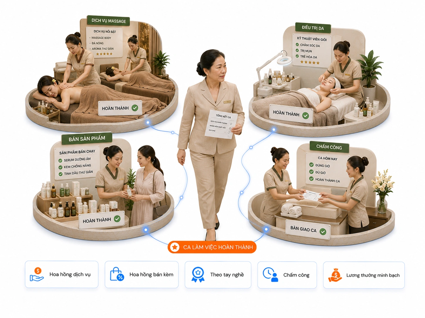 TÍNH HOA HỒNG & LƯƠNG NHÂN VIÊN THEO THUẬT TOÁN CÓ SẴN