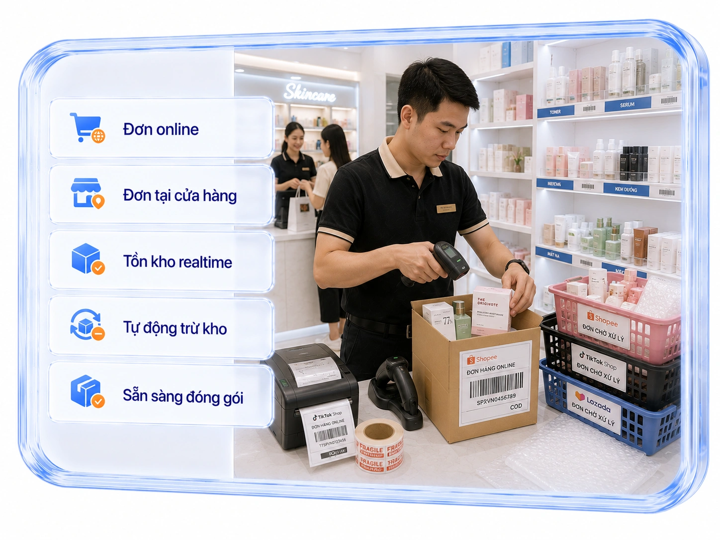 Đồng bộ đơn hàng & Tồn kho Online - Offline