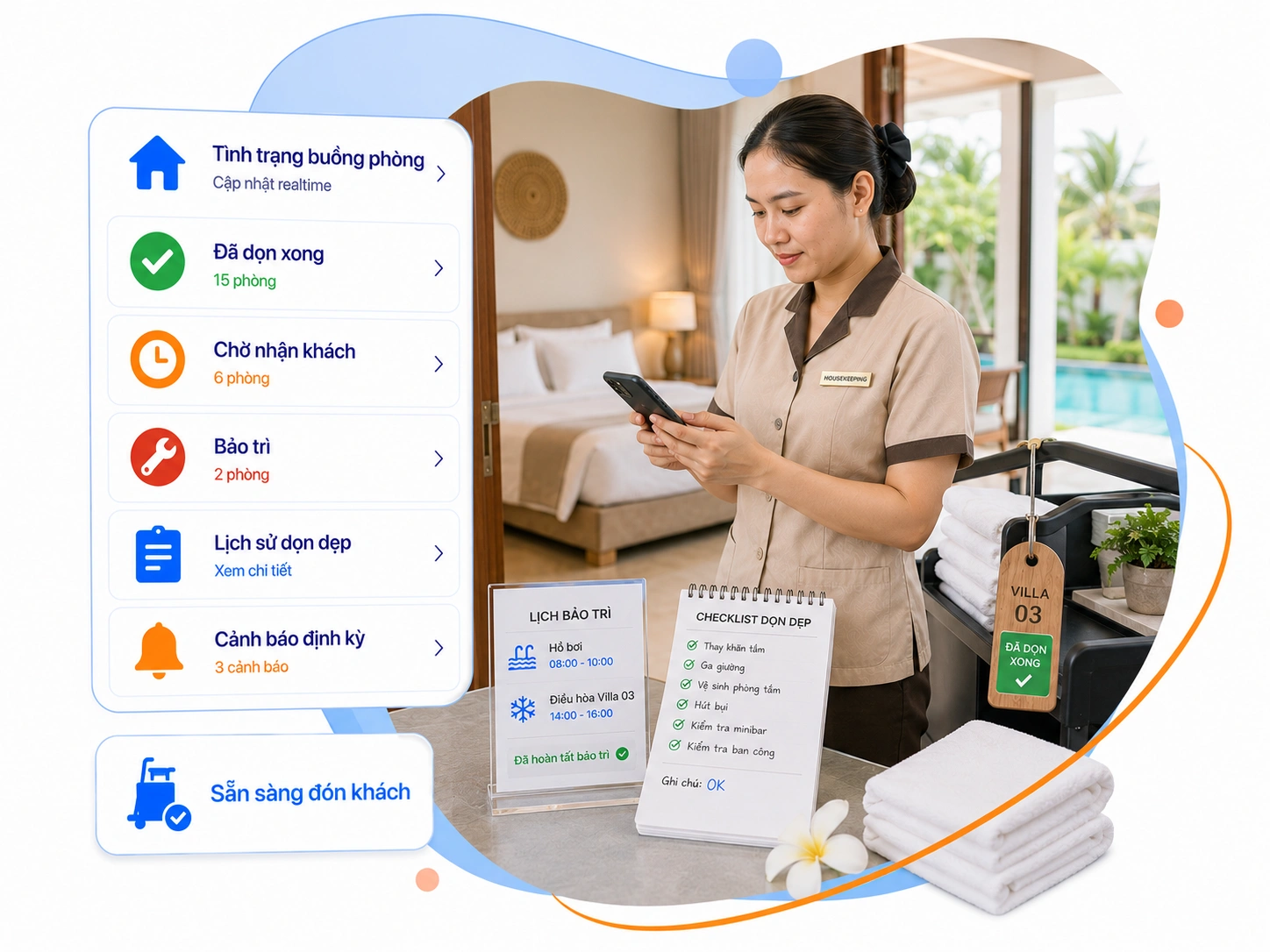 KIỂM SOÁT TÌNH TRẠNG BUỒNG PHÒNG THỜI GIAN THỰC
