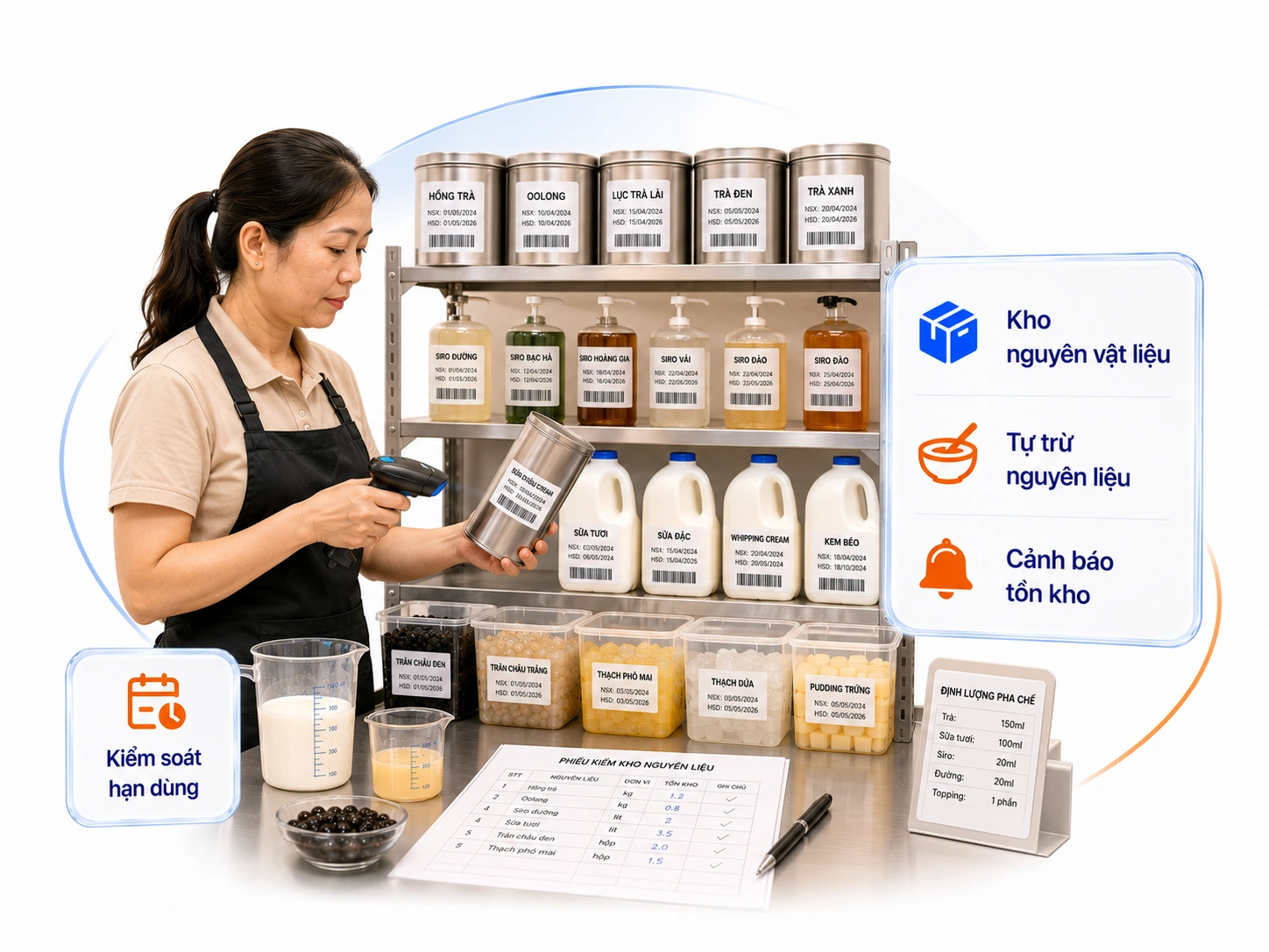QUẢN LÝ KHO NGUYÊN VẬT LIỆU CHÍNH XÁC