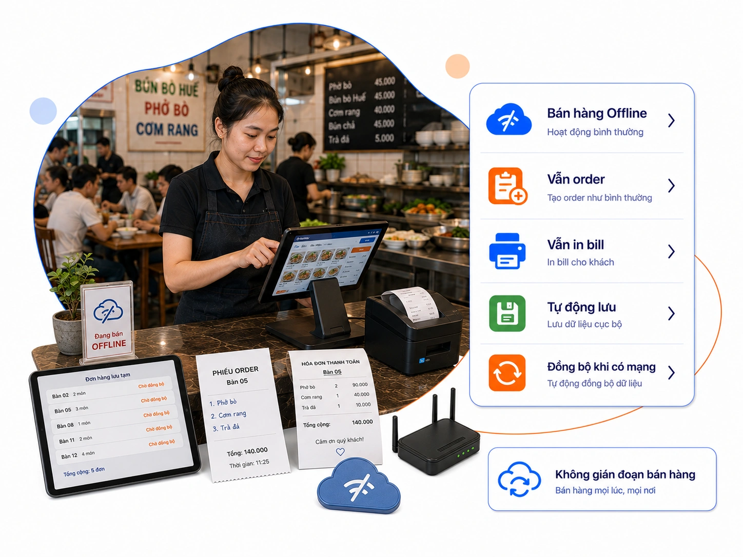 Chế độ bán hàng Offline (Khi mất mạng)