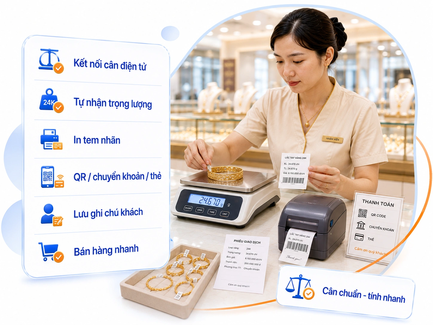 TỐI ƯU QUY TRÌNH BÁN HÀNG & KẾT NỐI CÂN ĐIỆN TỬ
