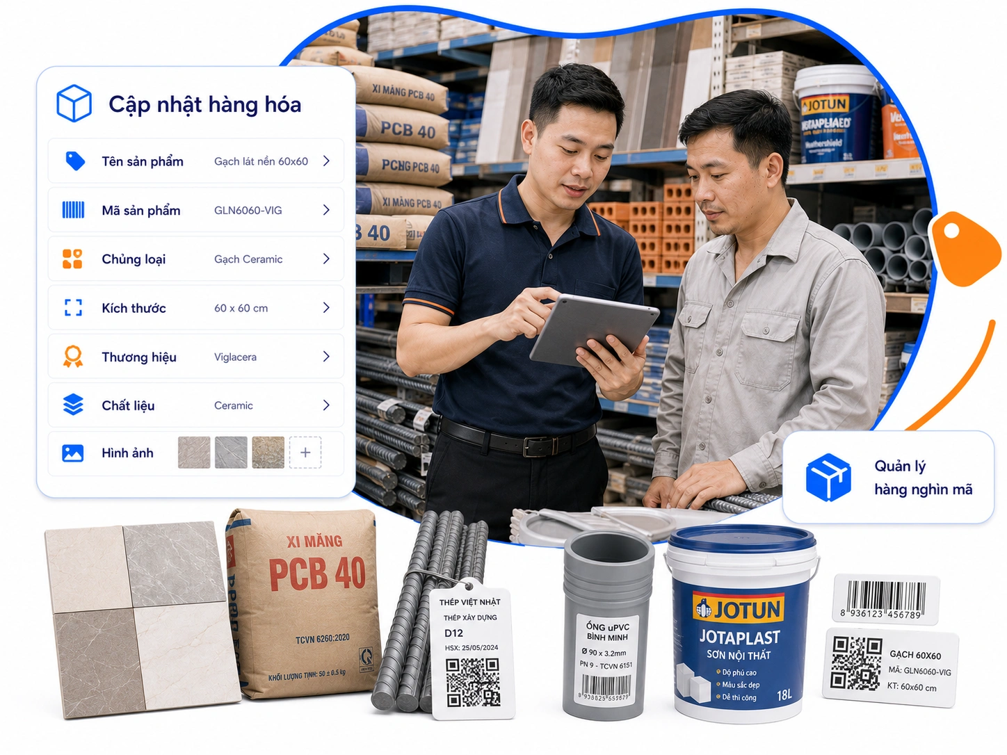 CẬP NHẬT THÔNG TIN HÀNG HÓA VLXD