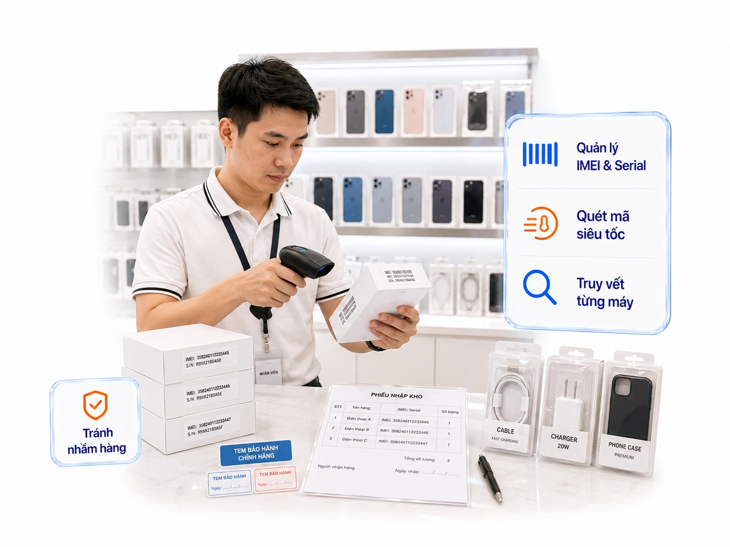 Quản lý IMEI & Serial siêu tốc