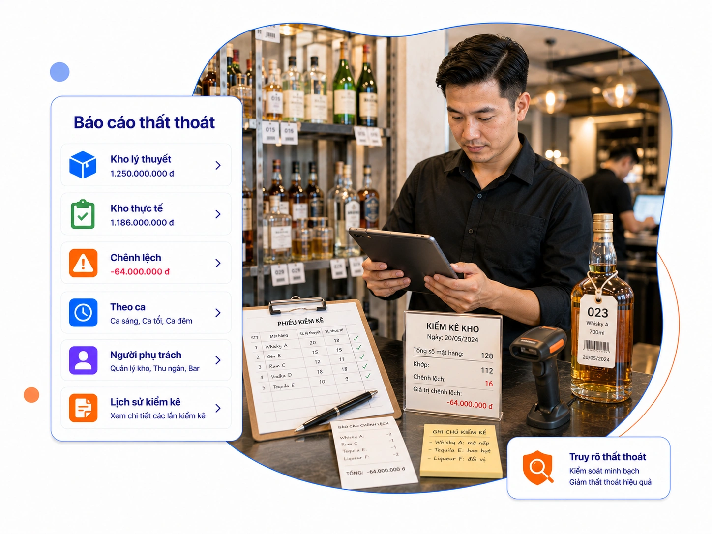 Báo cáo thất thoát & Kiểm kê